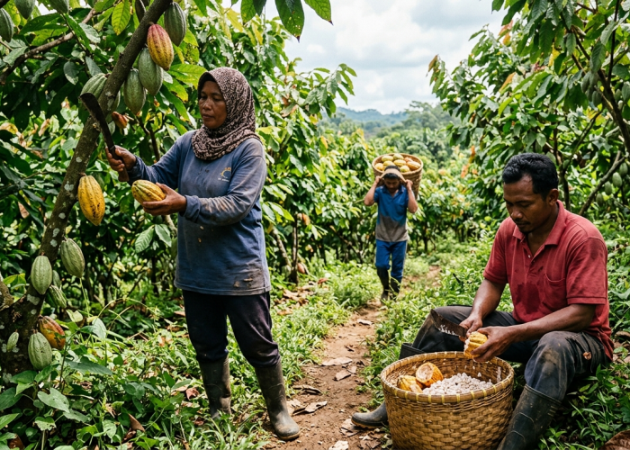 Ratusan Buruh Perkebunan Kakao di Mande Cianjur Tuntut Gaji Tertunggak