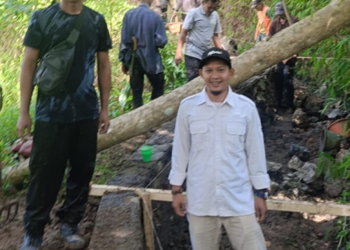 Pemdes Waringinsari Cianjur Bangun Irigasi, Dukung Produktivitas Pertanian Warga