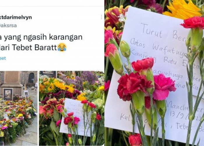 Viral Buket Bunga dari Tebet untuk Ratu Elizabeth II, Isinya Bikin Salfok