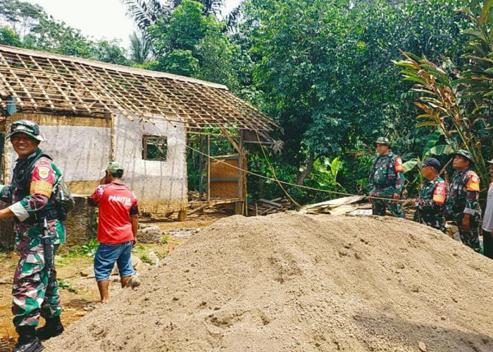 Satgas TMMD ke-122 Mulai Perbaiki Rutilahu di Desa Ciandam Cianjur