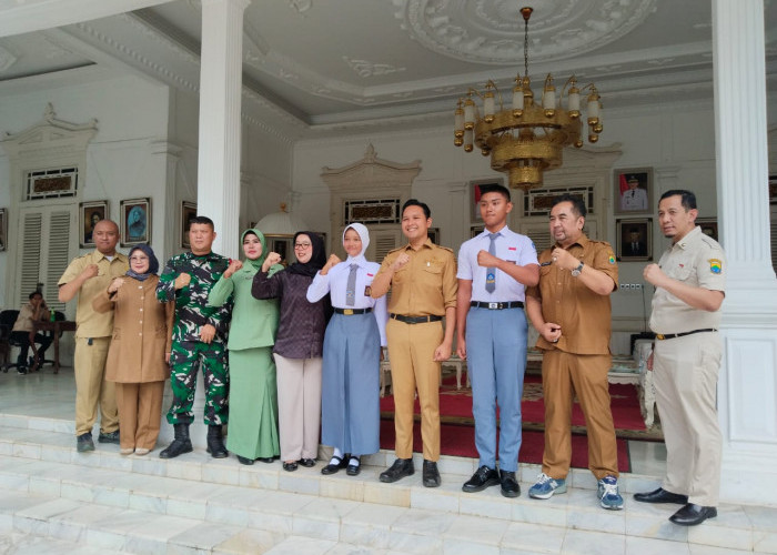 Dilepas Bupati Cianjur, Fikri dan Sahira Jadi Calon Paskibraka Tingkat Jabar