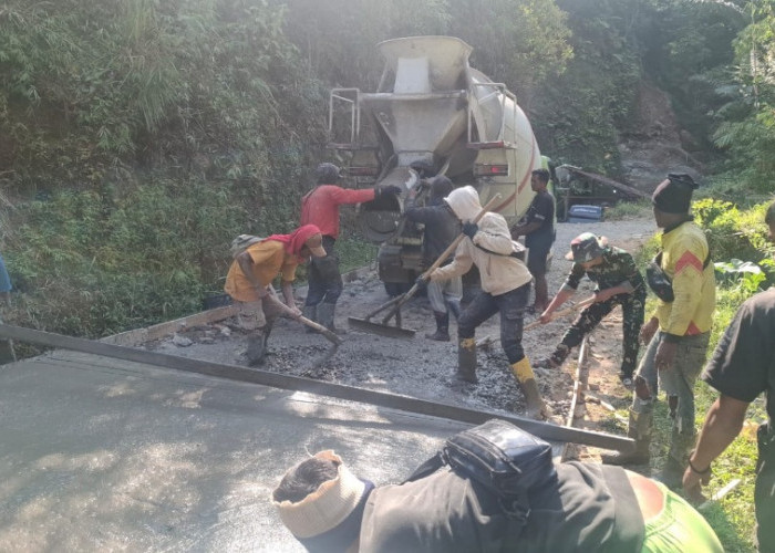 Satgas TMMD di Cianjur Genjot Pembangunan Jalan dan Rutilahu di Desa Mekarsari