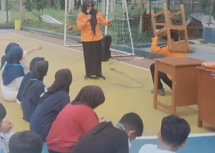 BPBD Bekali Siswa SMAN 2 Cianjur Soal Mitigasi Bencana