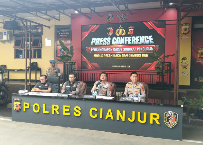 Polres Cianjur Tangkap Dua Pelaku Sindikat Pencurian Bermodus Pecah Kaca Mobil