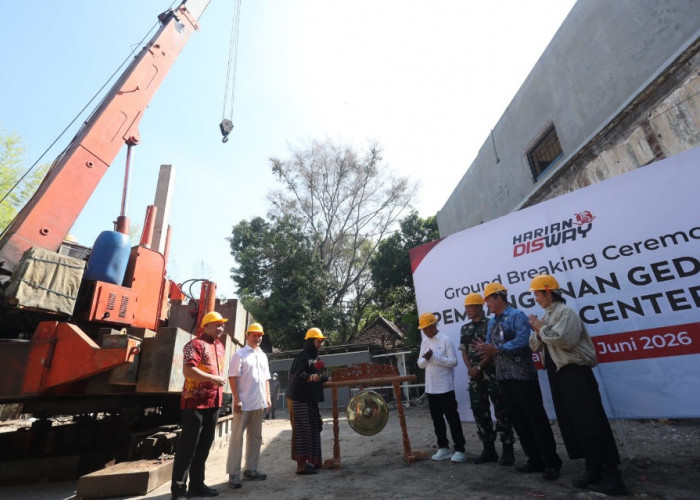 Groundbreaking, Harian Disway Siapkan Gedung Kantor Baru 