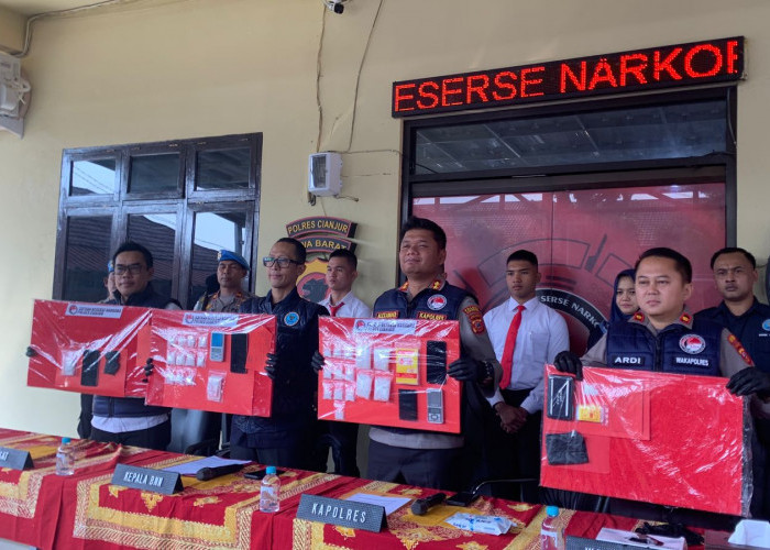 Polres Cianjur dan BNNK Amankan 270 Gram Sabu, Tiga Pelaku Ditangkap