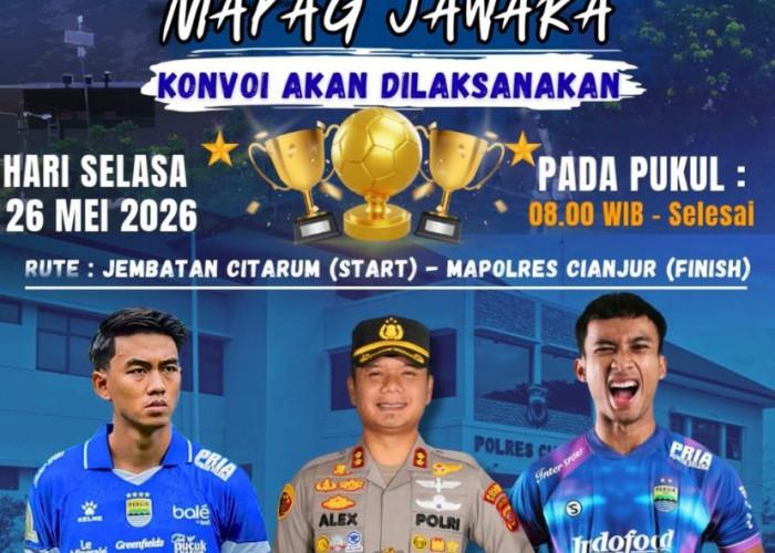 Sambut Robi Darwis dan Kakang Rudianto, Polres Cianjur Gelar Mapag Jawara
