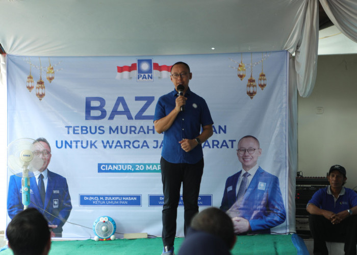 Bersama Eddy Soeparno, DPD PAN Cianjur Gelar Bazar Tebus Murah Terdepan 