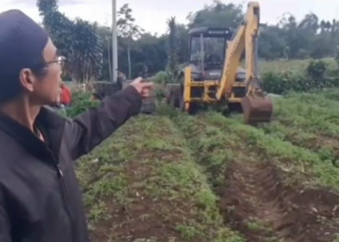 Viral Warga Adang Alat Berat di Pasir Cina, Ini Tanggapan Ketua BPD Cipendawa