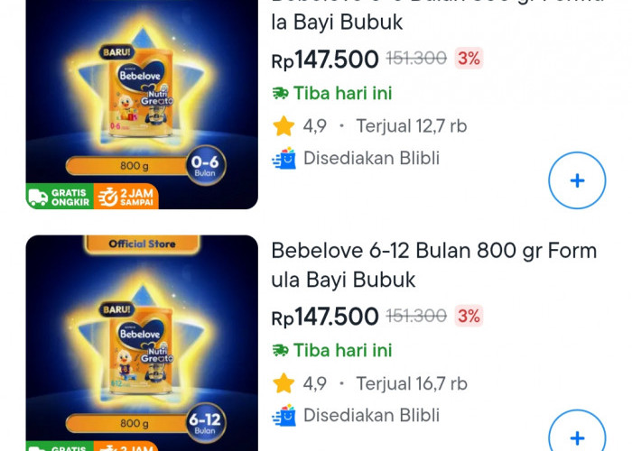 Cek di Sini! Berapa Harga Bebelove Terbaru untuk Stok Nutrisi Si Kecil?