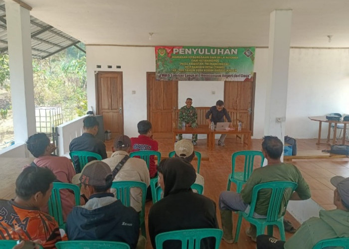 Tak Hanya Bangun Infrastruktur, TMMD Cianjur Gencarkan Penyuluhan Kebangsaan