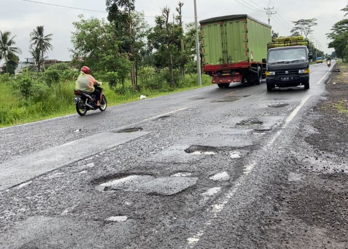 Hati-hati! Jalur Mudik di Cianjur Berlubang Cukup Parah