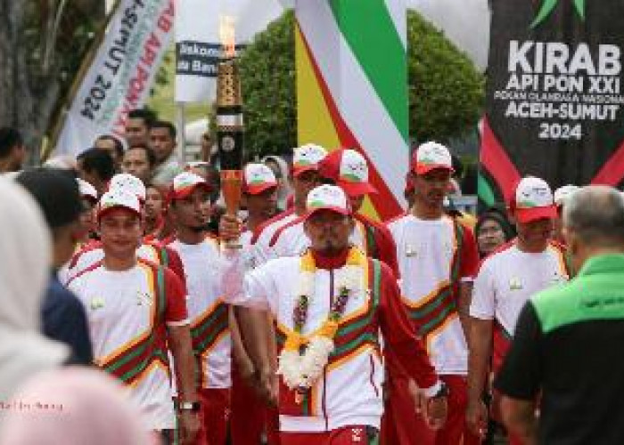 Kirab Obor Finis di Banda Aceh, PON XXI Siap Dibuka oleh Presiden