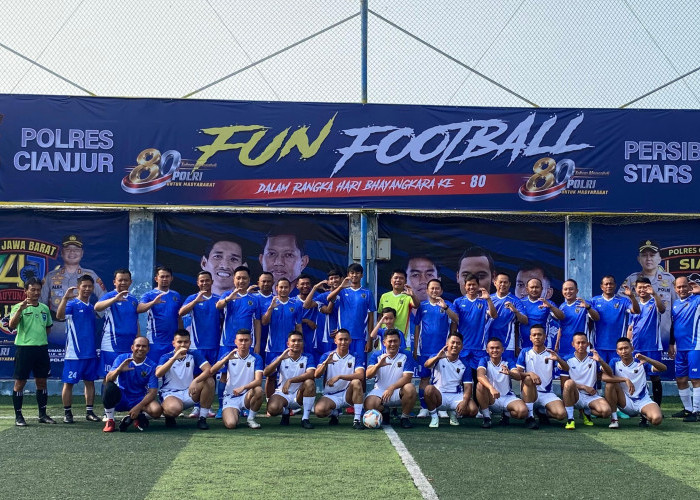 Meriahkan HUT Bhayangkara ke-80, Persib Stars Taklukkan Tim Polres Cianjur dengan Skor 9-7