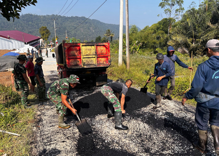 Hari Kedua TMMD Cianjur, Hotmix Jalan Capai 91 Persen