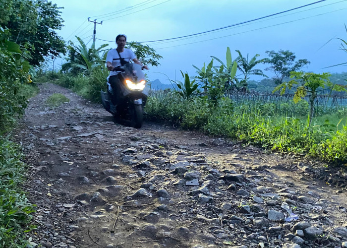 Jalan Cipeuteuy Rusak Bertahun-tahun, Warga Cilaku Cianjur Protes Minim Perbaikan