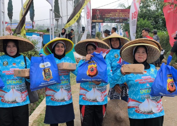 1.000 Petani Dan Masyarakat Cianjur Dapat Bantuan Sembako