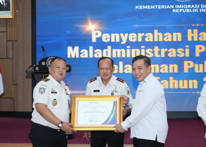 Kepala Kantor Imigrasi Cianjur Ikuti Penandatanganan Dokumen Pakta Integritas Kanwil Dirjen Imigrasi Jabar 