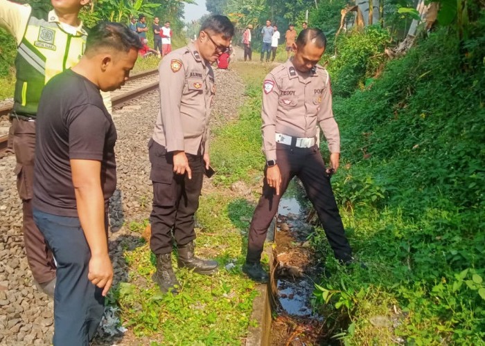 Pria di Cianjur Tewas Tersenggol Kereta Saat Perbaiki Saluran Air