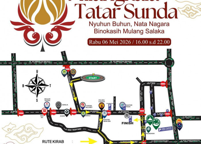 Kirab Budaya Milangkala Tatar Sunda Digelar Besok, Jalan Protokol Cianjur Ditutup Sementara