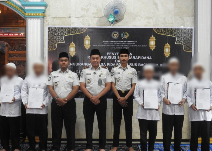 604 Warga Binaan Lapas Cianjur Dapat Remisi Idulfitri, 5 Orang Langsung Bebas