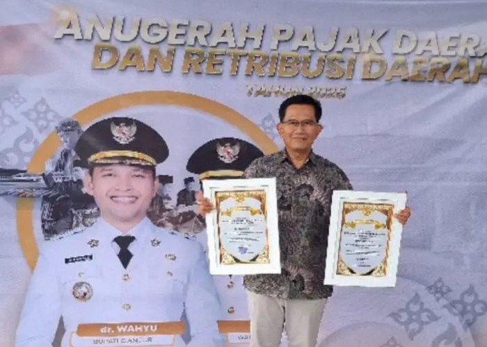 Diskumdagin Cianjur Raih Dua Penghargaan Retribusi Daerah Tahun 2025