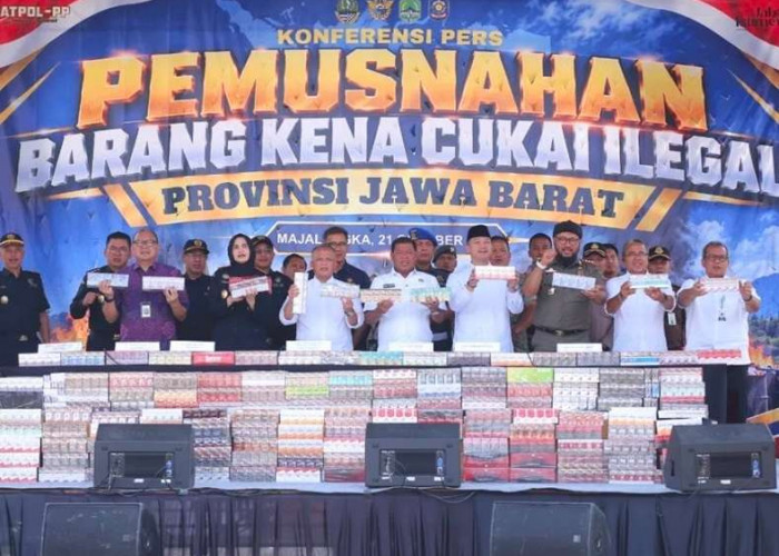 Bea Cukai Jabar Musnahkan 33,89 Juta Batang Rokok Ilegal Senilai Rp50,5 Miliar