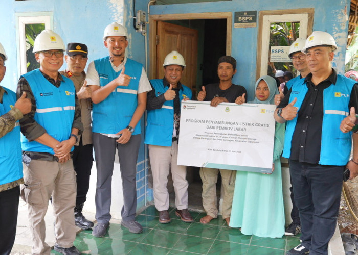 Pemprov Jabar bersama PLN Hadirkan Sambungan Listrik Gratis bagi Masyarakat di Sekitar PLTA Upper Cisokan