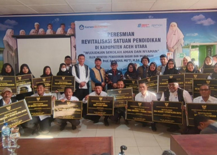 Peresmian 76 Revitalisasi Sekolah Bawa Harapan Baru bagi Warga Sekolah di Aceh Utara dan Aceh Tengah