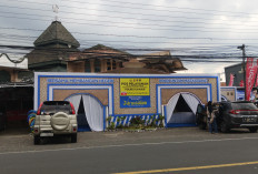 Polres Cianjur dan DKM Masjid Besar Darussalam Kolaborasi  Dirikan Pos Pelayanan Mudik Lebaran