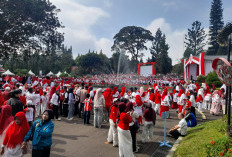 Ribuan Warga Meriahkan HUT ke-81 RI di Istana Cipanas
