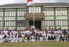 Ratusan Karateka Inkanas Ikuti Gashuku di Markas Kodim 0608/Cianjur