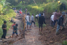 Tanah Bergerak Terjang Desa Rawabelut Cianjur, 4 Rumah Rusak dan Terancam Longsor