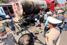 Satlantas Cianjur Dalami Penyebab Terbakarnya Truk Tangki Pertamina