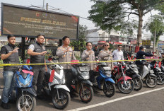 Polres Cianjur Ringkus Enam Pelaku Curanmor, 34 Motor Curian Berhasil Diamankan