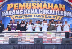 Bea Cukai Jabar Musnahkan 33,89 Juta Batang Rokok Ilegal Senilai Rp50,5 Miliar