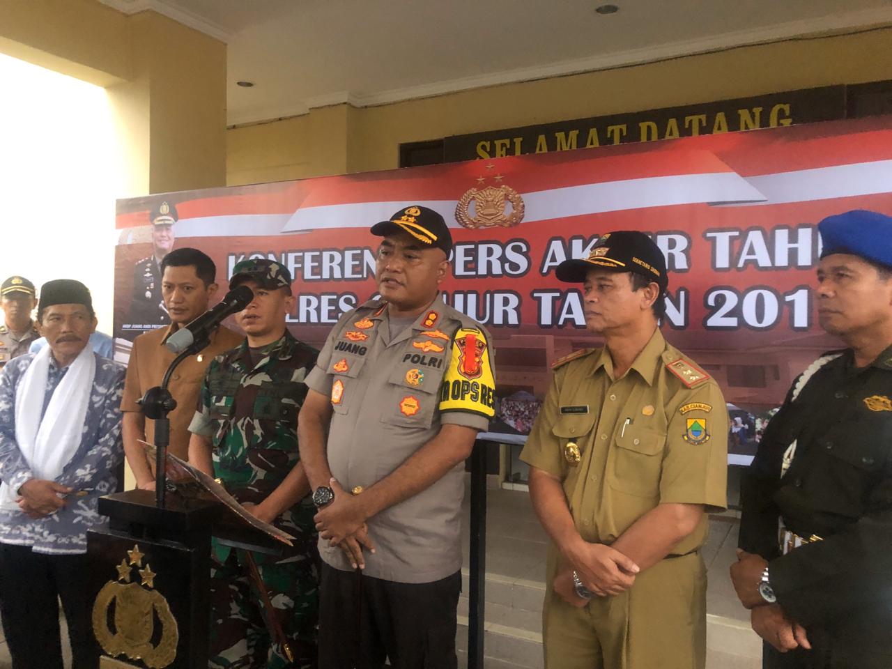 Kapolres Cianjur Sebut Terjadi Penurunan Kasus Sebanyak 41% Selama 2019