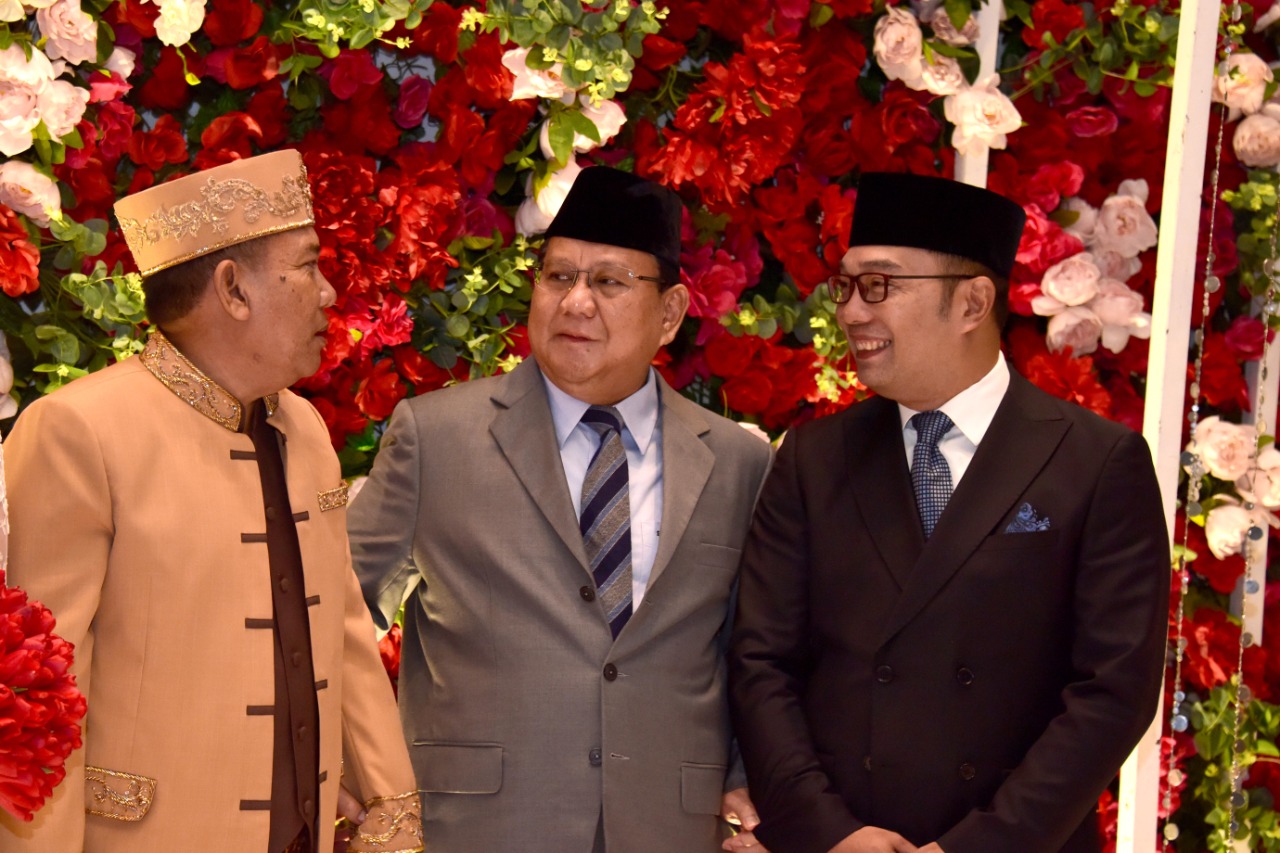 Jadi Saksi Nikah, Ridwan Kamil Mesra Lagi dengan Prabowo