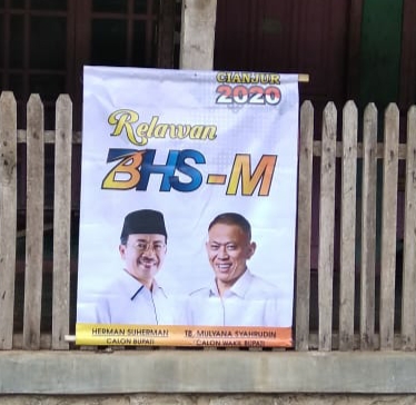 Poster BHS-M Menyebar di Cianjur, Ketua Golkar tidak Tahu Siapa yang Pasang