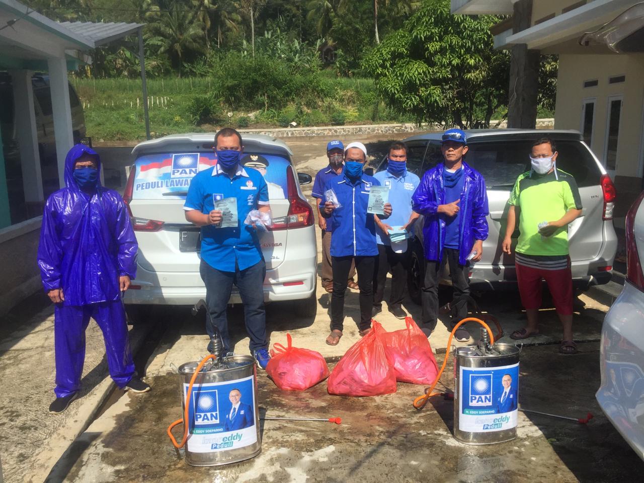 PAN Peduli Cegah Korona Berlanjut, Kali Ini Sambangi Campaka dan Cibeber Cianjur