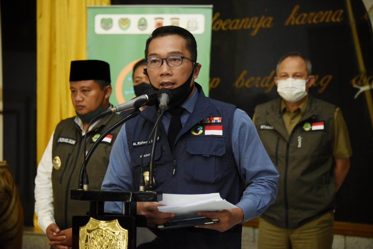 Ridwan Kamil Klaim Tingkat Infeksi Covid di Jabar Terendah