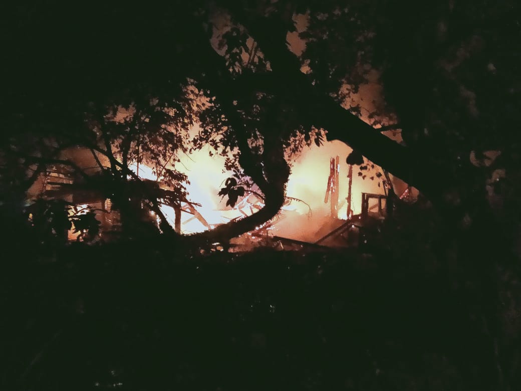 Satu Rumah Terbakar di Gang Rinjani, Sayang, Cianjur, Belum Diketahui Penyebabnya