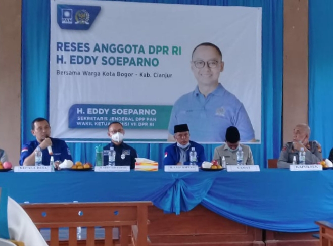 Reses di Tanggeung Cianjur, Eddy Soeparno akan Dorong Pengaktifan Gardu Induk PLN