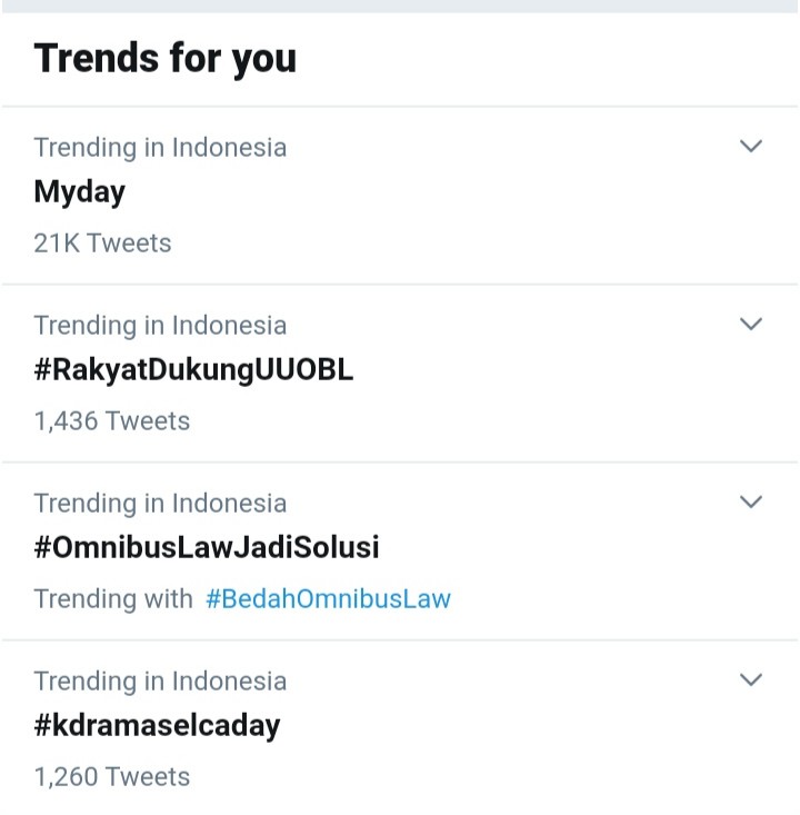 My Day Jadi Trending Pertama di Twitter Indonesia