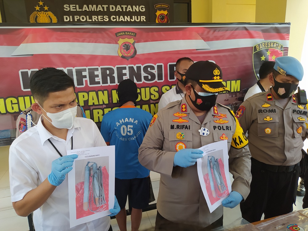 Polres Cianjur Amankan Pelaku Perakit Bahan Peledak