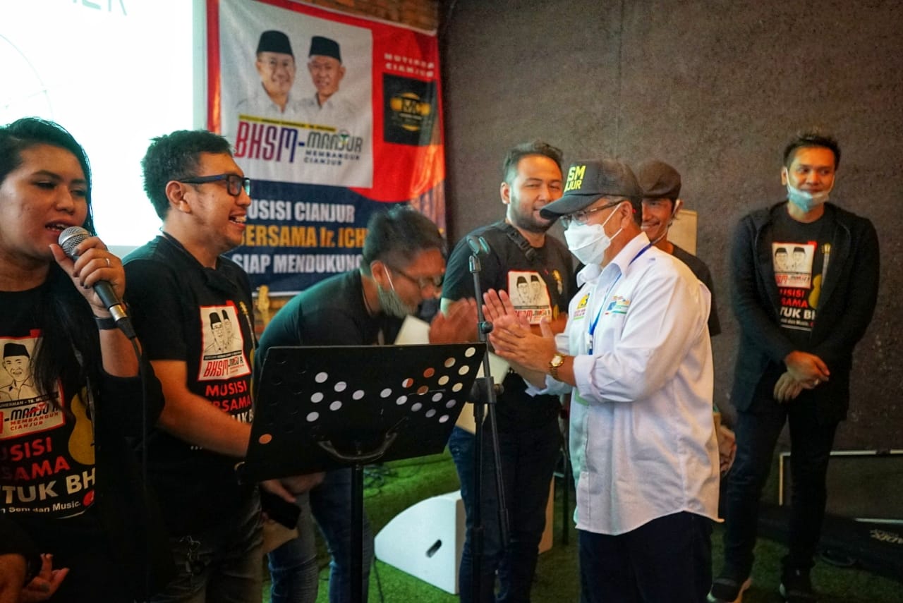 Forum Silaturahmi Musisi Cianjur Dukung Herman-Mulyana