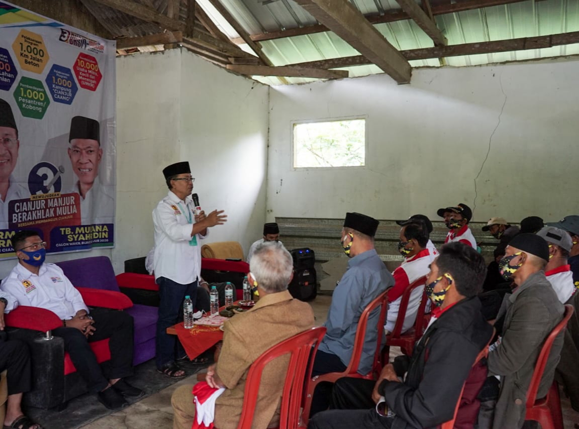 Kunjungan Herman Yakinkan Warga Cidaun untuk Berikan Dukungan