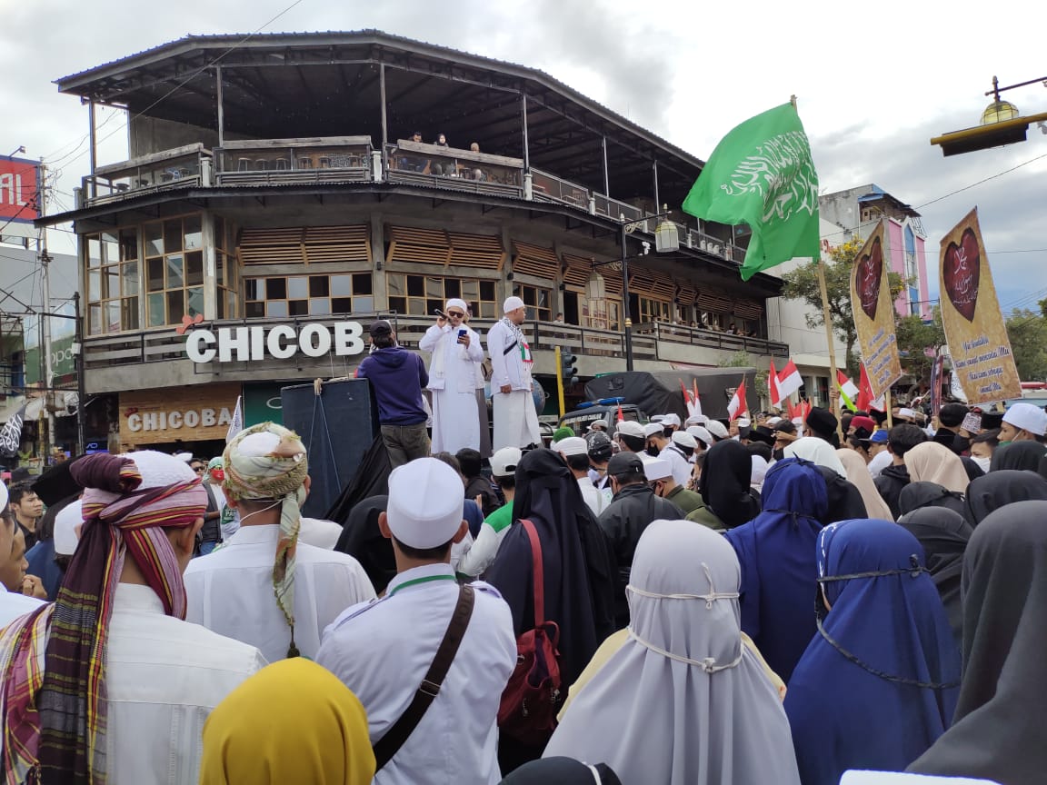 Kecam Presiden Prancis, Ratusan Massa FPI Cianjur Gelar Aksi Demo