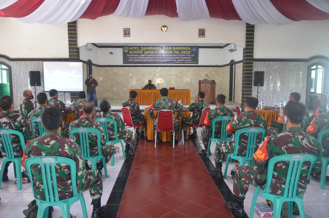 Buka Apel Danramil dan Babinsa, Dandim 0608/Cianjur Tegaskan Ini