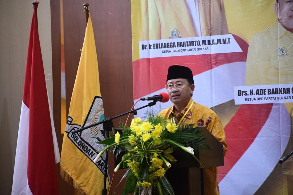 Musda Golkar, Herman Tegaskan Cianjur Perlu Dibangun Bersama-sama, Bukan Oleh Partai Koalisi Saja